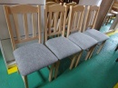 4 židle bukové čalouněné